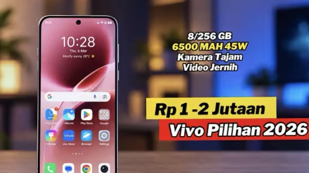 Simak daftar rekomendasi HP Vivo 1 sampai 2 jutaan terbaik dengan baterai jumbo, memori lega, dan performa nyaman untuk harian.