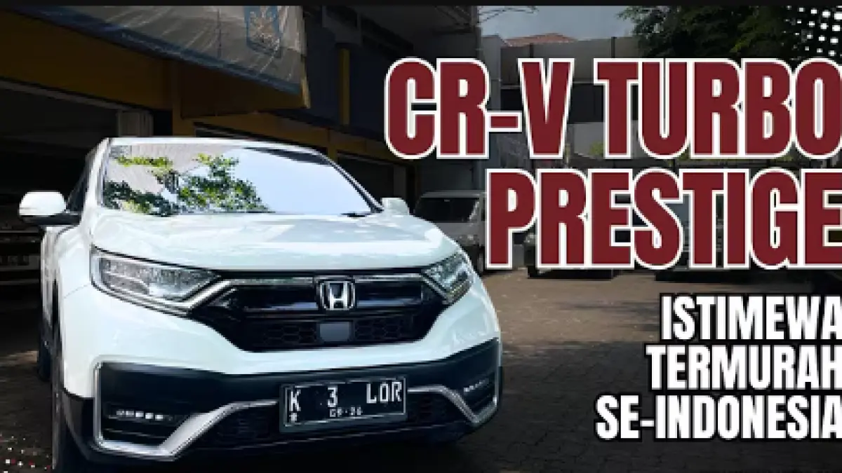 ari Honda CRV bekas berkualitas? Simak ulasan Honda CRV 1.5 Turbo Prestige 2021 dengan interior mewah, sunroof, dan harga spesial.