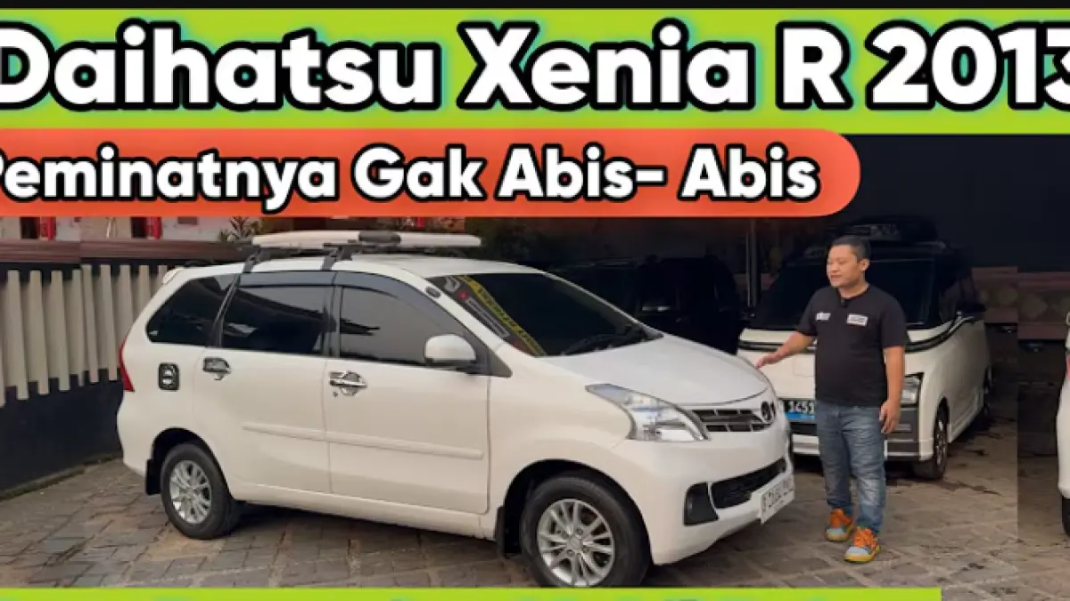 Cari Daihatsu Xenia bekas manual? Simak ulasan Daihatsu Xenia R 2013 pesanan Pak Agus dengan kondisi mesin prima, interior terawat, dan harga kompetitif.