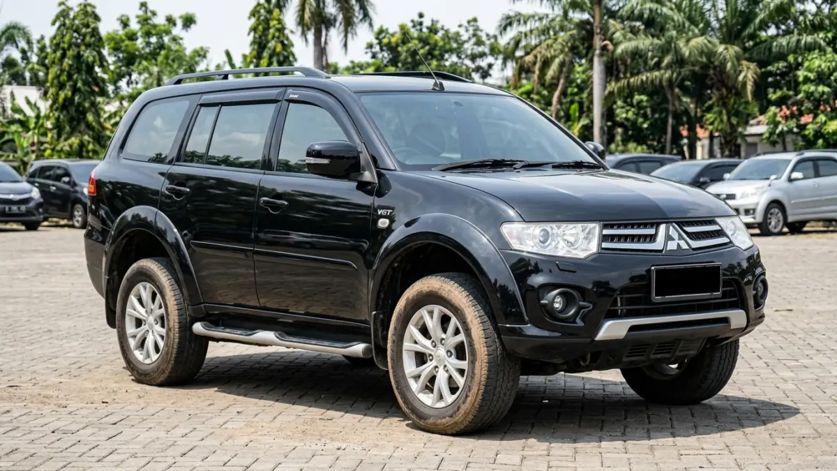 Pajero Dakar VGT 2014 memiliki mesin 178 PS, torsi 400 Nm, sunroof, dan kilometer 80 ribu.(ILUSTRASI AI)