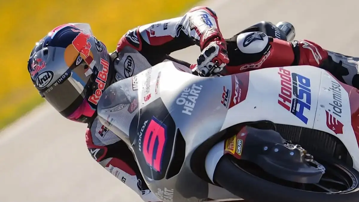 Veda Ega Pratama masih berada di posisi ketujuh klasemen Moto3 2026 dengan 97 poin setelah finis ke-18 di San Marino.(pinterest)