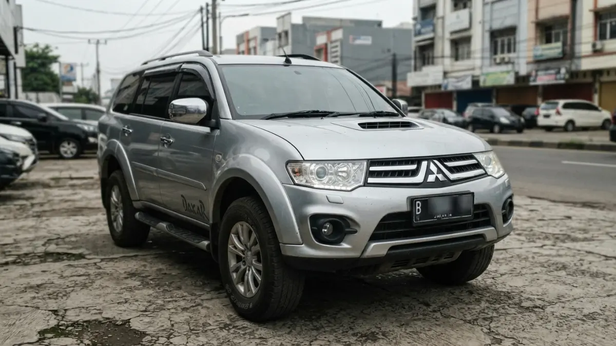 Pajero Dakar VGT 2014 menawarkan mesin 2.500 cc, tenaga 178 PS, fitur lengkap, dan tampilan gagah sebagai SUV bekas. (Gemini AI)