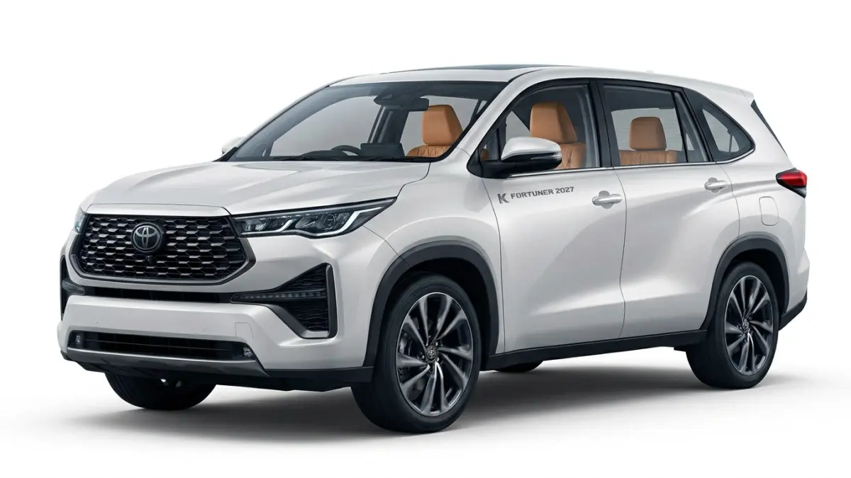 Toyota Fortuner 2027, diprediksi membawa mild hybrid, desain baru, kabin premium, dan harga Rp650 juta hingga Rp850 juta.(ILUSTRASI AI)