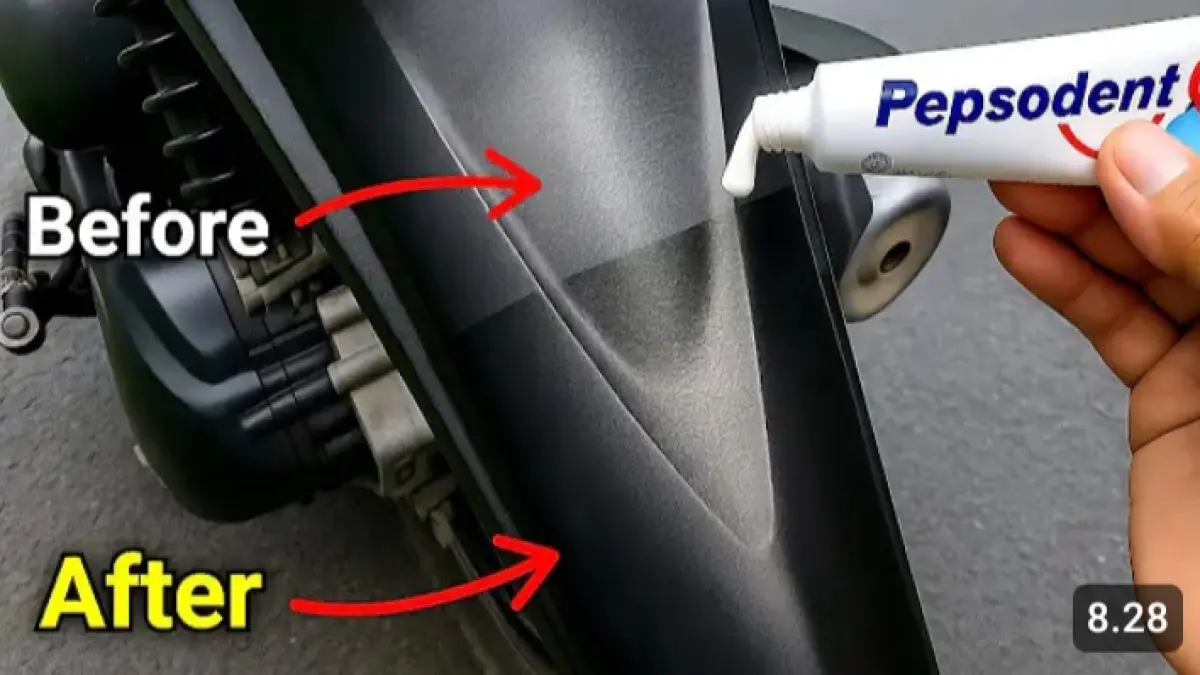 Cara menghitamkan bodi motor kusam ternyata bisa bermodal Rp15 ribu. Simak trik refill spidol hitam dan tips kaca spion saat hujan.
