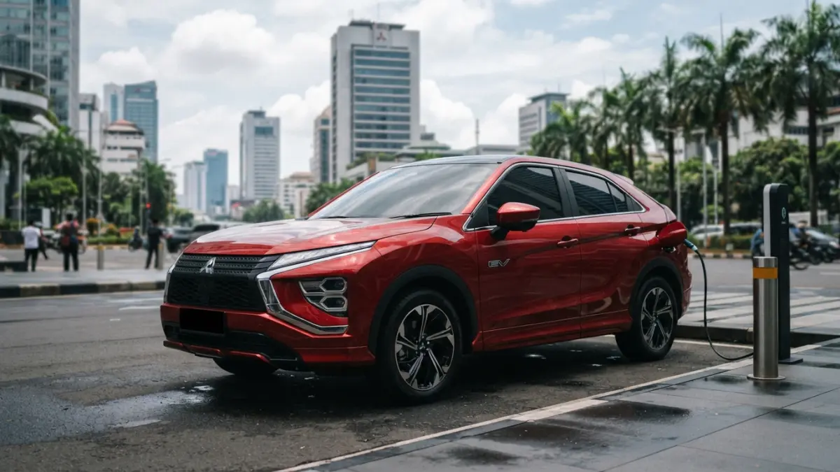 Mitsubishi Eclipse Sportback EV siap meluncur sebagai SUV listrik terbaru Mitsubishi. Simak desain, platform, rencana peluncuran, dan peluang masuk Indonesia. (Gemini AI)