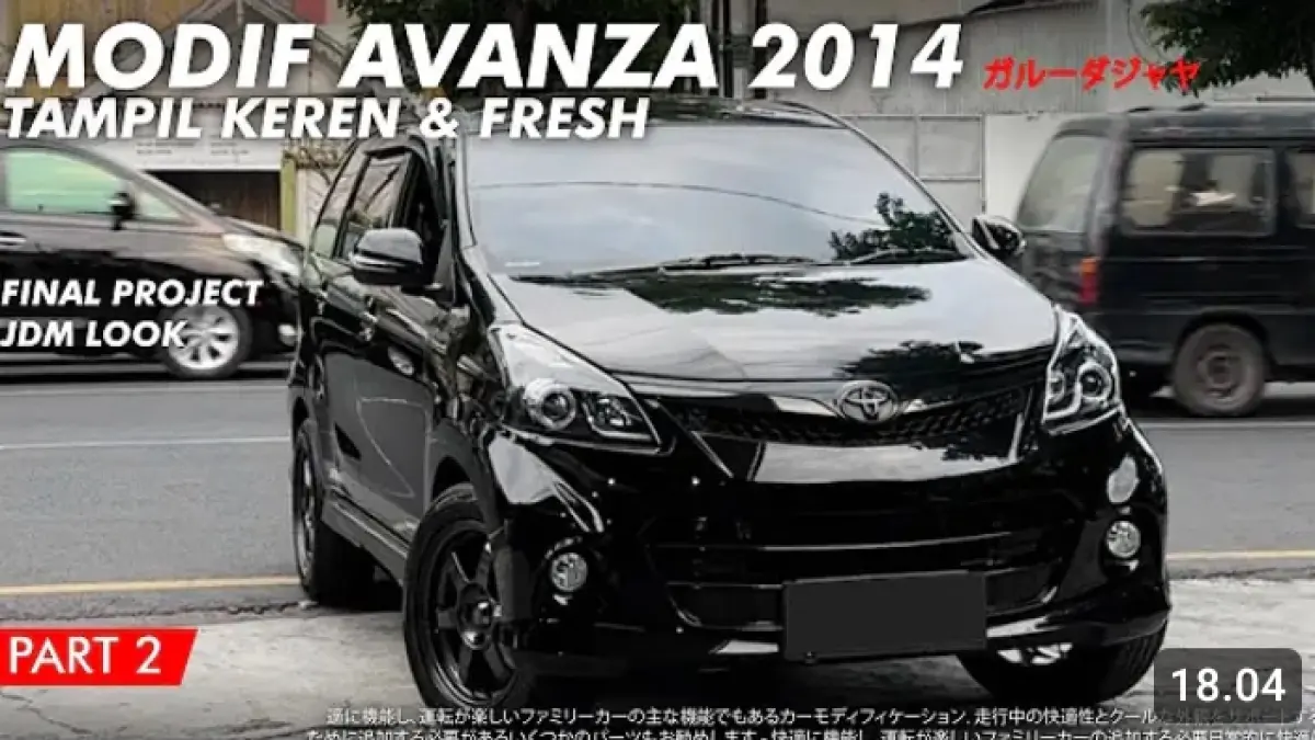 Modifikasi Toyota Avanza Veloz 2014 ini tampil gahar dengan konsep full black, velg ring 16, interior mewah, peredam hingga audio harian.