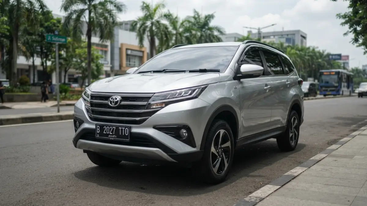 Toyota Rush 2027 hadir dengan desain lebih gagah, kabin nyaman, teknologi modern, dan fitur keselamatan yang semakin lengkap. (Gemini AI)