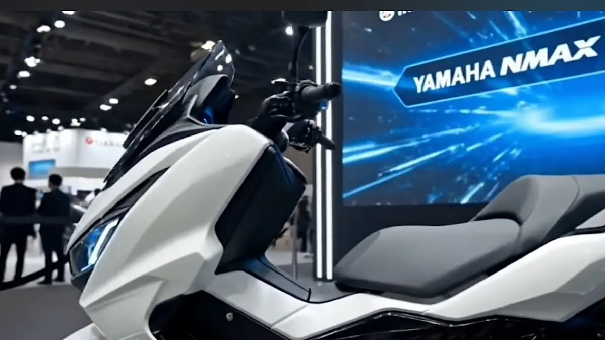 Yamaha NMAX Turbo 2027 dirumorkan mendapat facelift. Benarkah bagian depan, headlight, visor, dan desainnya bakal berubah?(sc youtube)