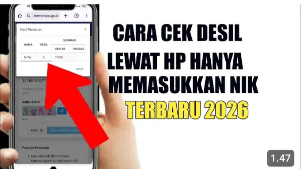 Cara cek desil lewat HP cukup menggunakan NIK. Simak langkah lengkap mengecek desil dan status bansos melalui laman resmi Kemensos