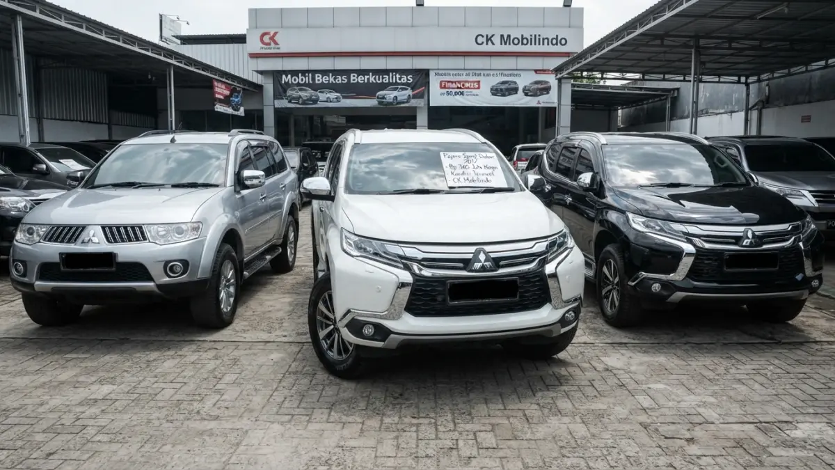 Pajero Sport bekas tersedia mulai Rp230 juta di CK Mobilindo. Pilihannya mencakup Dakar 2013 hingga Dakar Ultimate 2019 dengan beragam fitur. (Gemini AI)