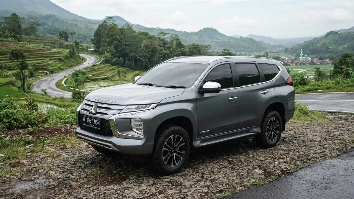 Pajero Sport hybrid disebut berpotensi hadir di generasi mendatang. Kombinasi diesel dan teknologi hybrid diprediksi menawarkan efisiensi lebih baik. (Gemini AI)
