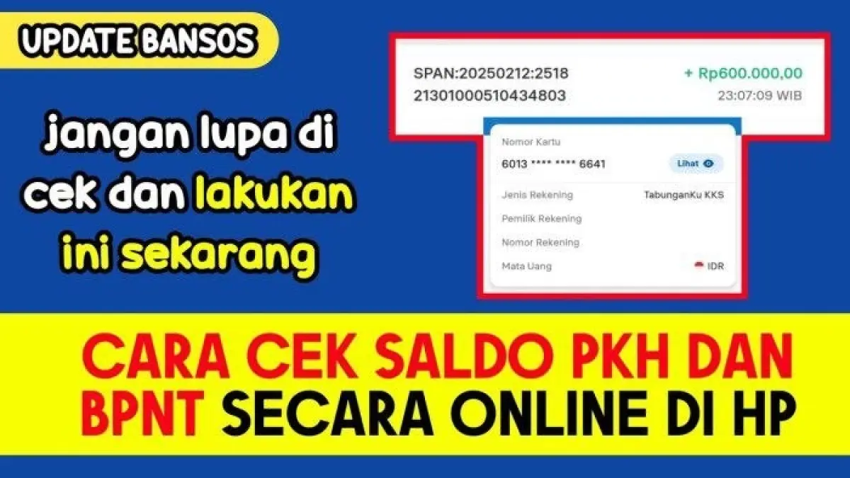 Simak cara cek saldo PKH dan BPNT secara online lewat aplikasi BRImo. Penerima bantuan bisa memantau saldo langsung dari HP.