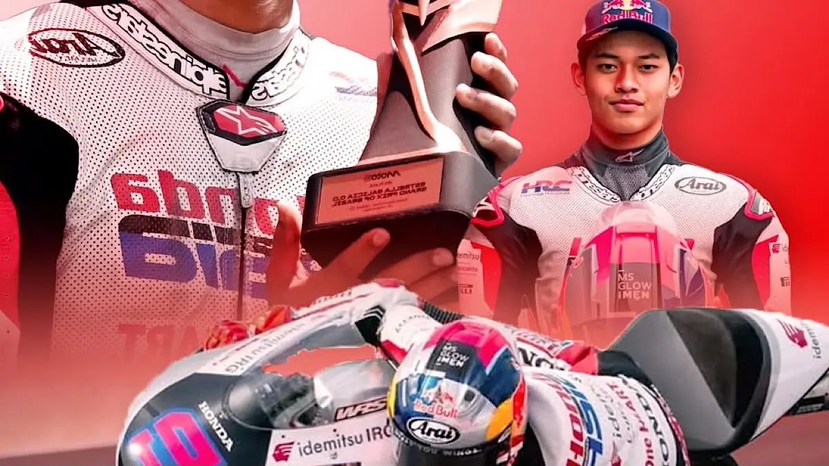 Veda Ega Pratama dikaitkan dengan Aspar untuk Moto3 2027. Simak performa, rumor transfer, dan peluang pembalap Indonesia itu pindah tim.(pinterest)