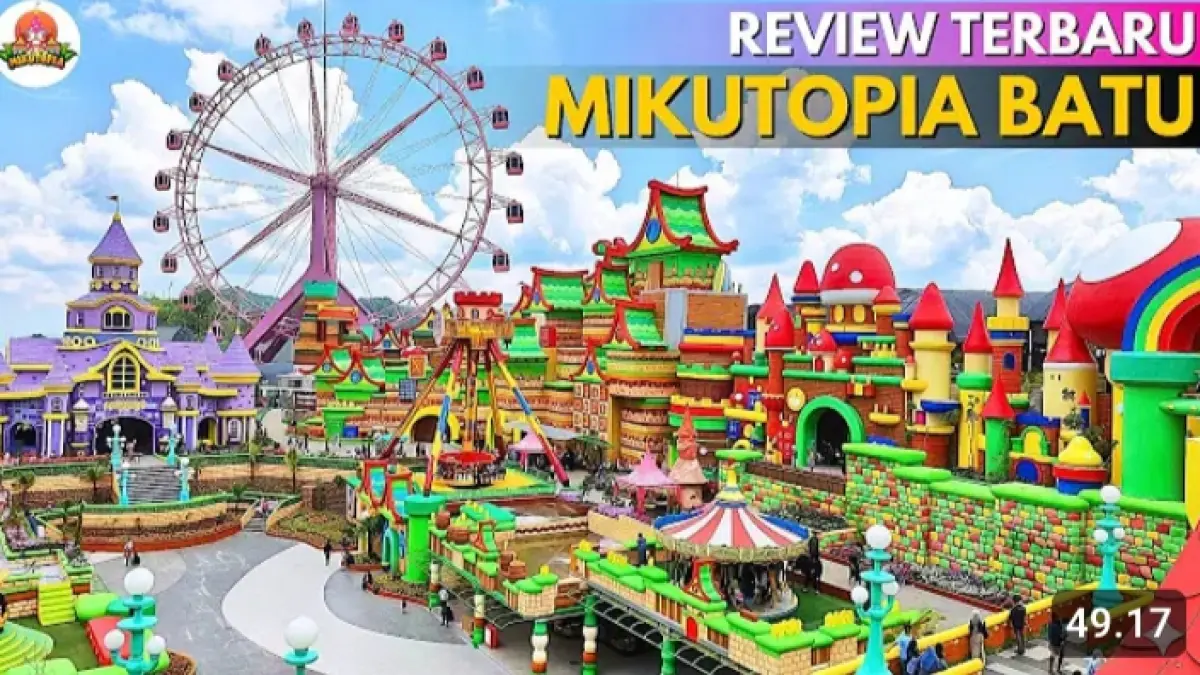 Mikotopia Batu hadir dengan konsep dunia jamur, 20 wahana, dan tiket mulai Rp40 ribu. Simak harga tiket dan fasilitasnya.