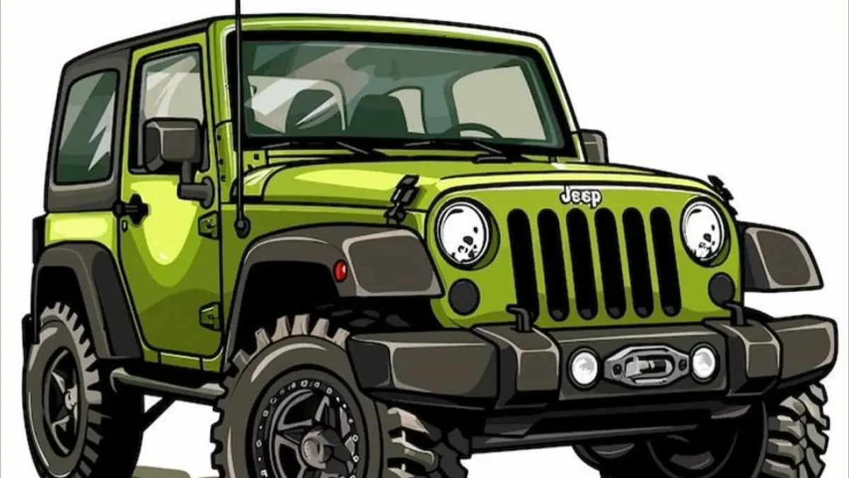 Suzuki Jimny 5 Door tampil full black dengan bumper besi, pelek ring 16, audio, peredam hingga upgrade suspensi.