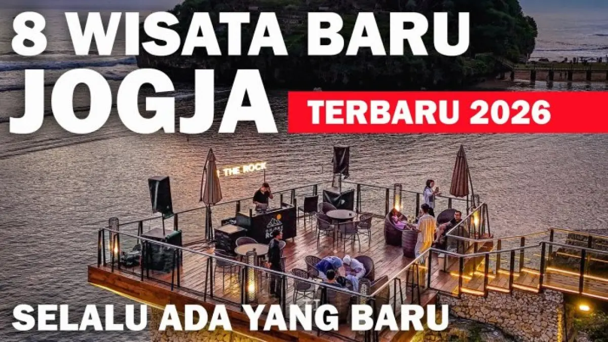 Wisata Jogja makin beragam, dari kolam tepi tebing, taman keluarga hingga nuansa Santorini di Pantai Jungwok.