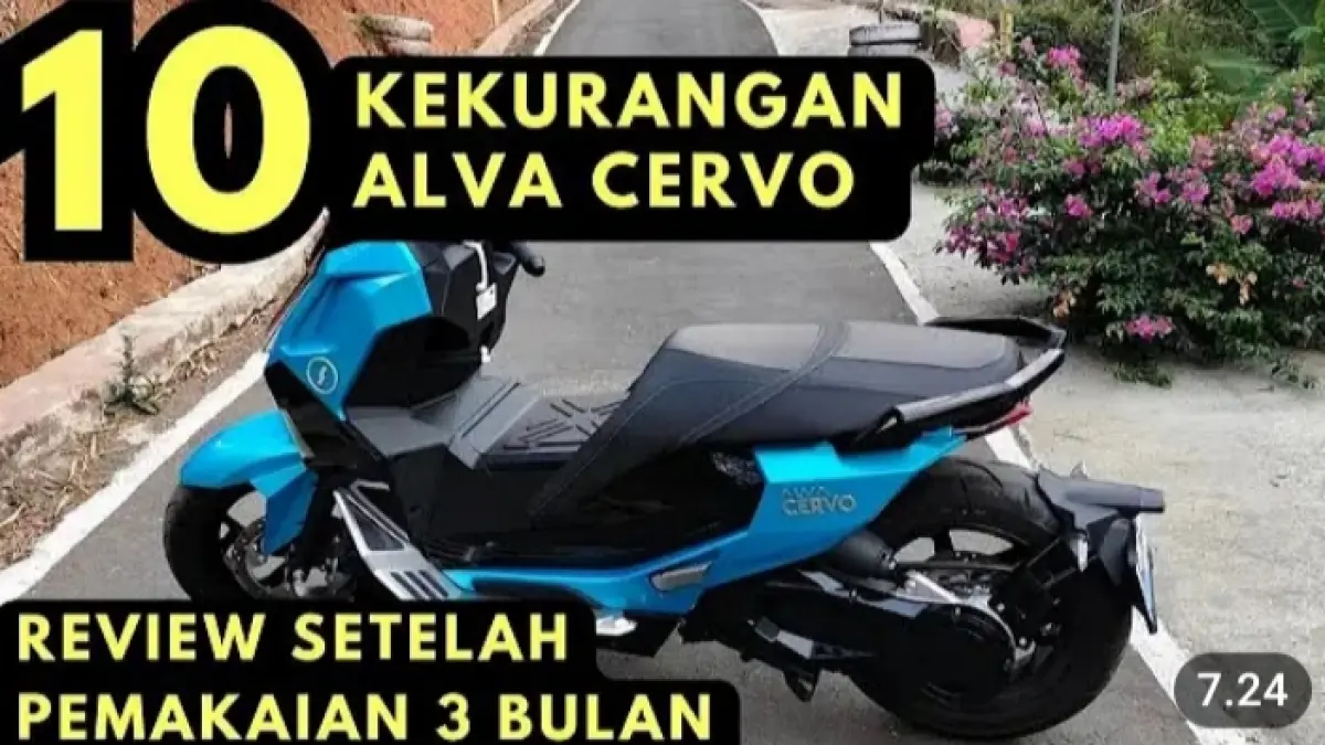 Alva Cervo punya 10 kekurangan berdasarkan pemakaian 3 bulan. Simak masalah baterai, suspensi, bagasi, hingga jarak tempuh.
