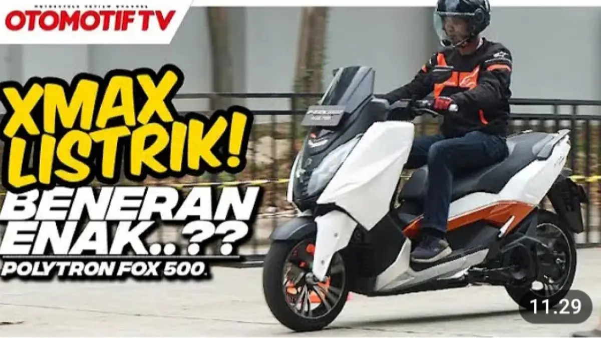 Polytron Fox 500 punya tenaga 14,7 kW dan top speed 130 km/jam. Simak harga, baterai, fitur, dan catatannya.