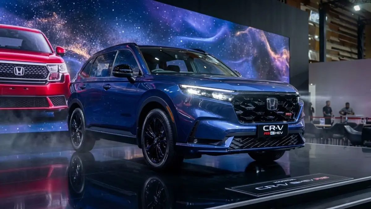 Honda CR-V RS Hybrid 2026 dibanderol Rp825 juta. Simak fitur premium, mesin hybrid 2.0L, kamera 360, audio Bose hingga desain sporty.