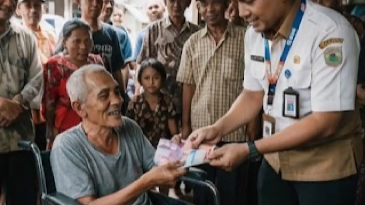 Cara daftar bansos online bisa dilakukan lewat aplikasi Cek Bansos. Cek NIK, nilai desil, lalu ajukan diri sebagai penerima.(gemini AI)