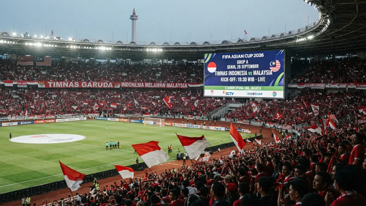 Timnas Indonesia menang atas Singapura dan bersiap hadapi Malaysia. Simak jadwal, klasemen, top skor, dan skuad terbaru. (Gemini AI)