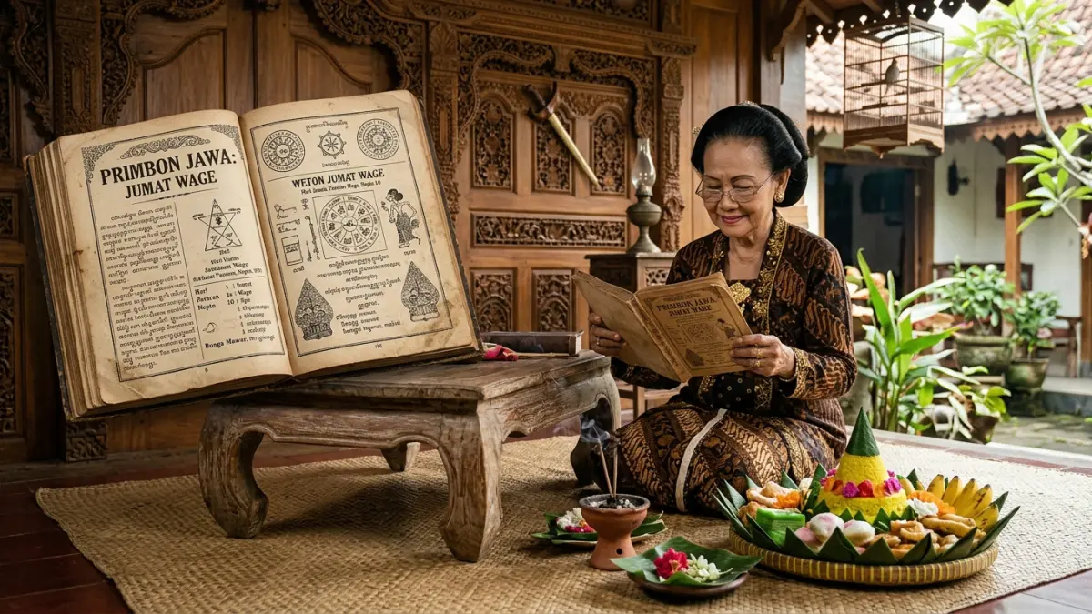 Weton Wage 2026 disebut memasuki fase perubahan. Simak tafsir rezeki, karier, dan pesan spiritual di bulan Suro.(ILUSTRASI AI)