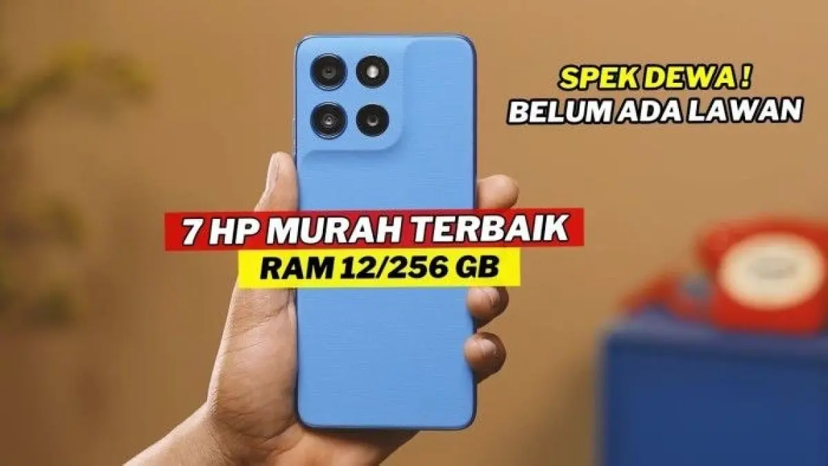 7 HP RAM 12 GB terbaik 2026, dari Redmi Note 14 5G hingga Poco X7 Pro 5G dengan spesifikasi unggulan.