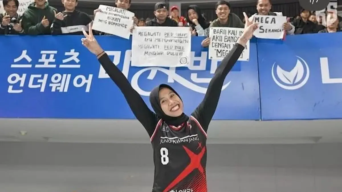 Megawati Hangestri mulai dekat dengan pemain muda Hyundai Hill State dan mendapat panggilan “Kakak Mega” dari Li Minong.(SC YOUTUBE)