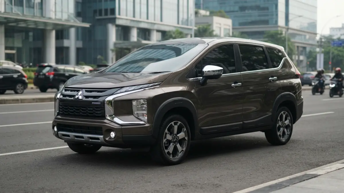 Mitsubishi Xpander Cross Hybrid facelift tampil makin gagah di Thailand. Kapan model hybrid ini masuk Indonesia? (Gemini AI)