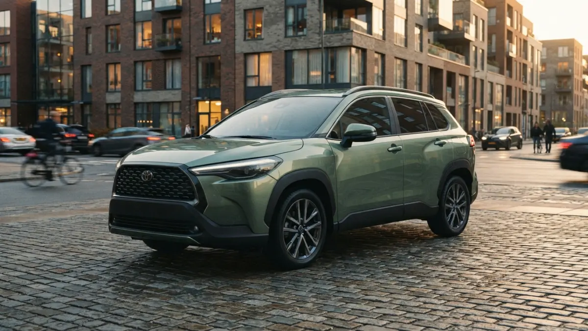 Toyota Corolla Cross 2027 diproyeksikan hadir dengan desain modern, kabin praktis, dan teknologi yang lebih lengkap. (Gemini AI)