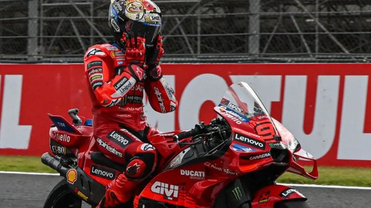 Marc Márquez menang di Motegi setelah menyalip Jorge Martin. Ducati kembali berjaya dalam MotoGP Jepang.