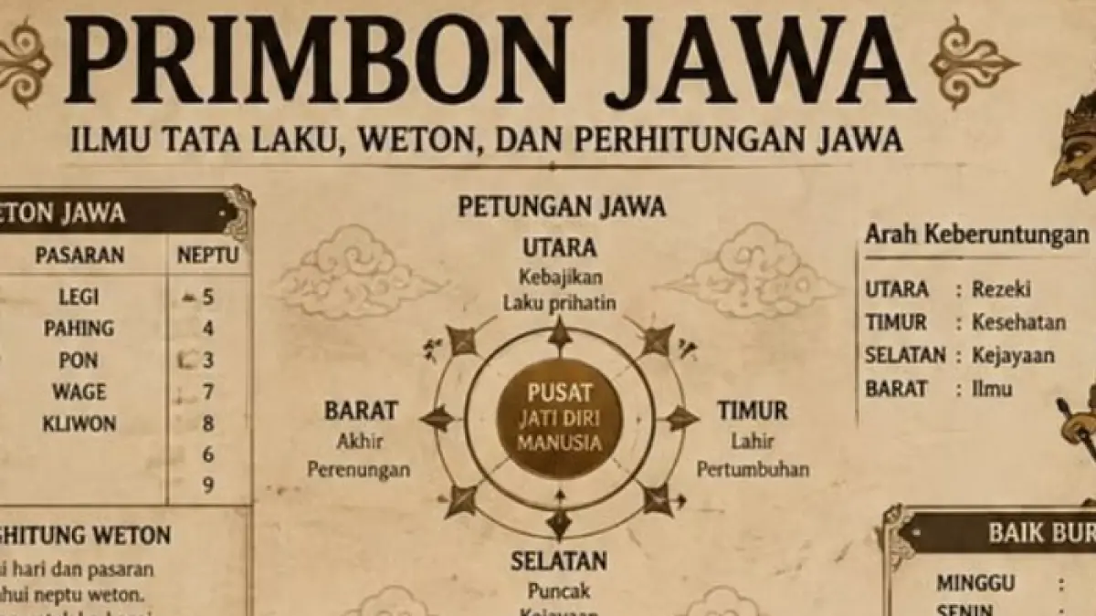 Mengapa ada hari baik dan hari buruk? Kenali rahasia primbon Jawa, weton, neptu, dan perhitungan hari menurut tradisi leluhur.