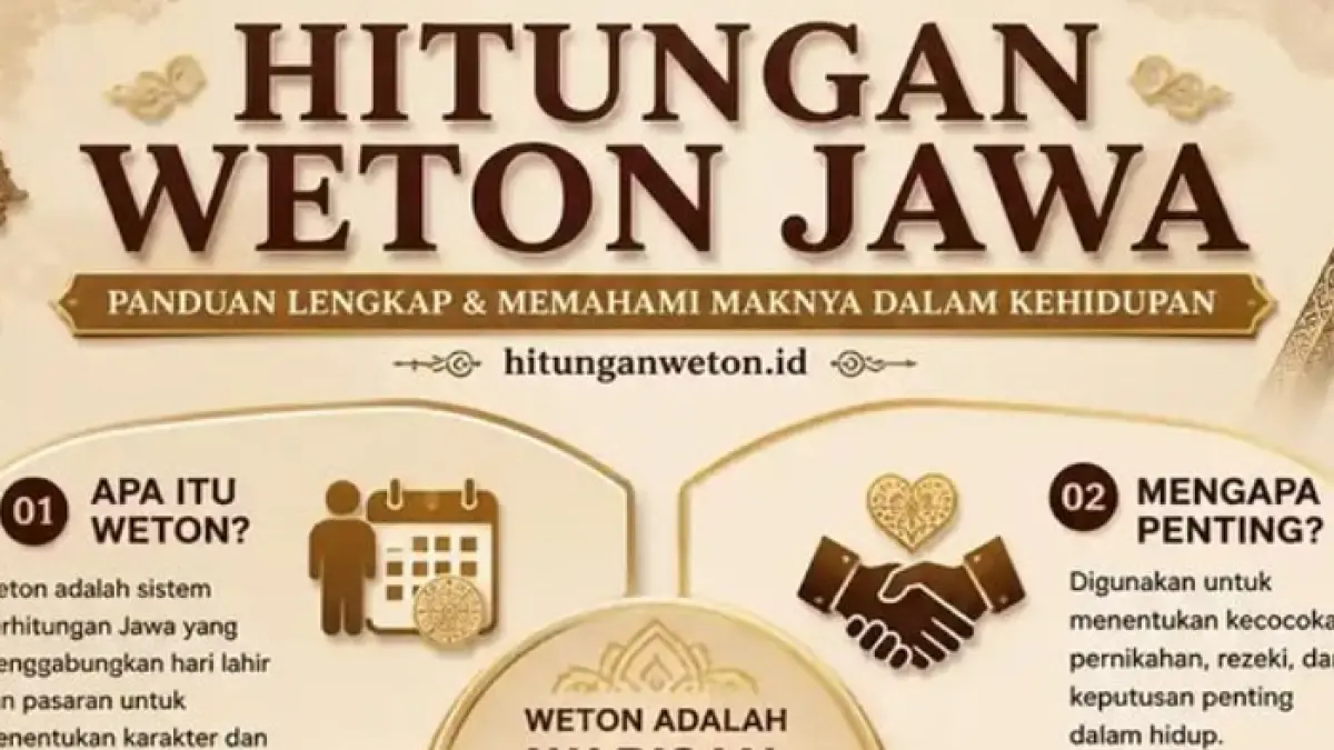 Weton Pahing menurut primbon Jawa dikaitkan dengan 5 ujian hidup, dari rezeki hingga amarah. Simak makna dan pesan leluhurnya.