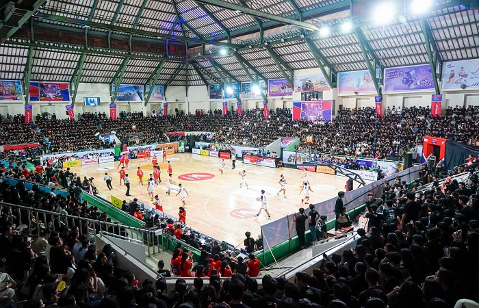 Suasana pertandingan di final DBL series Bali 2025, Sabtu lalu di GOR Purna Krida, Badung.