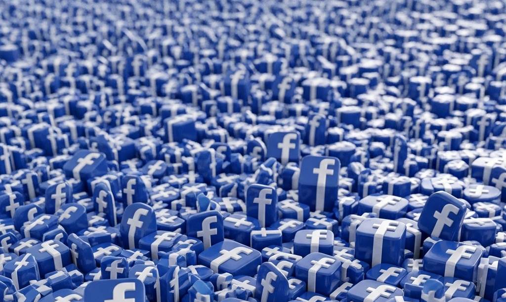 Ilustrasi logo Facebook
