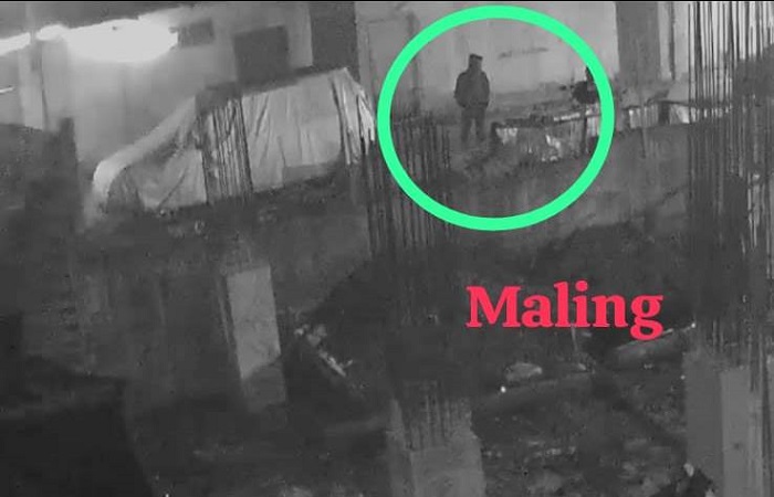 Pelaku pencurian kotak amal yang terekam kamera CCTV Musholla Nurul Falah Persiapan, Tabanan, Bali.