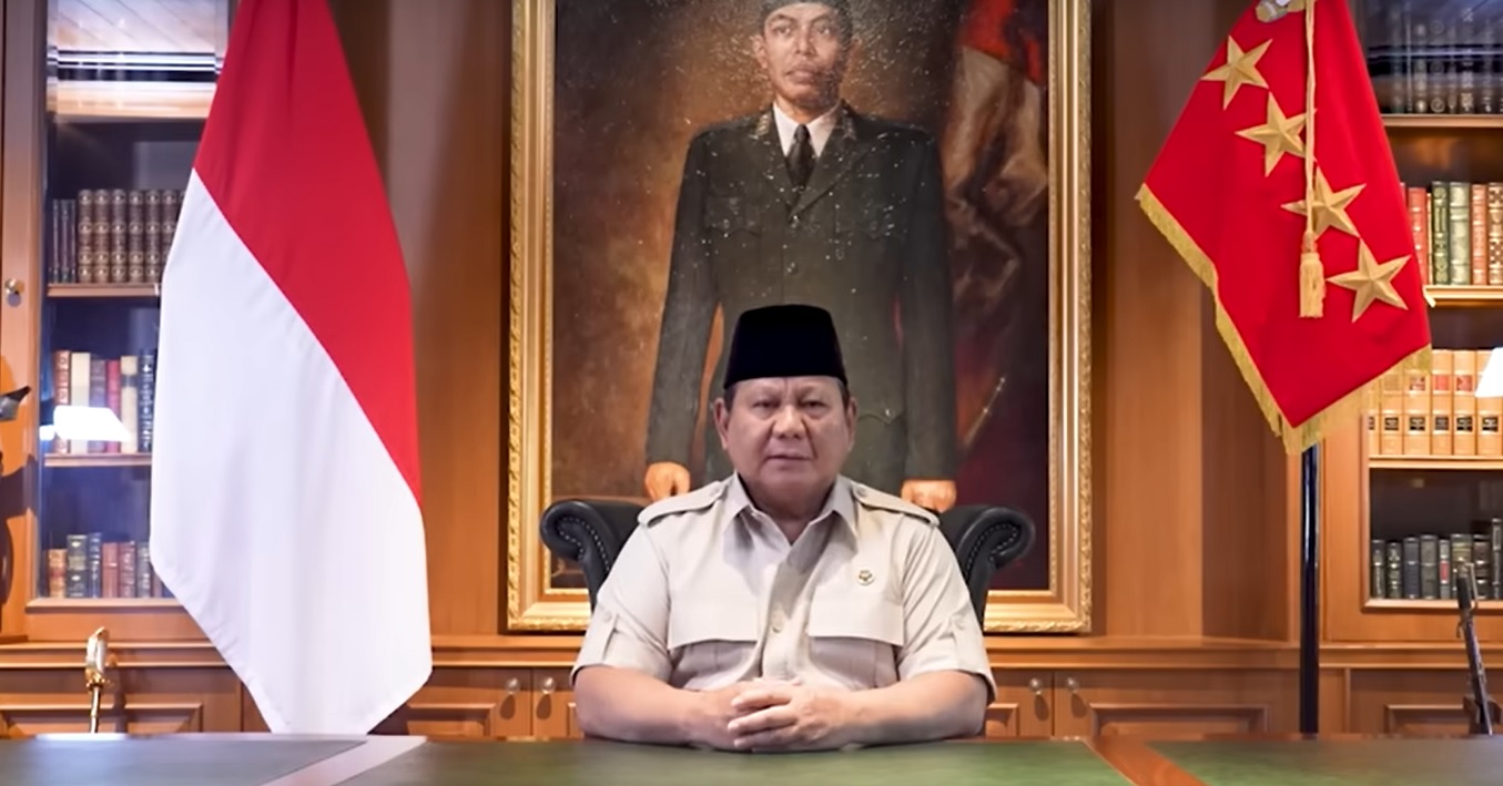 SAMPAIKAN: Penyataan resmi Presiden RI Prabowo Subianto melalui kanal  Youtube Sekretariat Presiden, Jumat (29/8/2025).