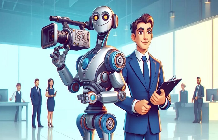 Ilustrasi, wartawan dan AI.