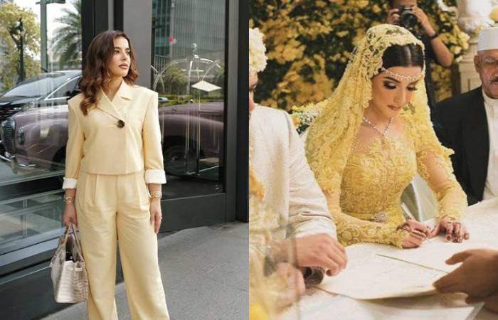 Potret Tasya Farasya kenakan baju formal serba kuning diduga mengenang pernikahan dengan Ahmad Assegaf untuk yang terakhir kalinya.