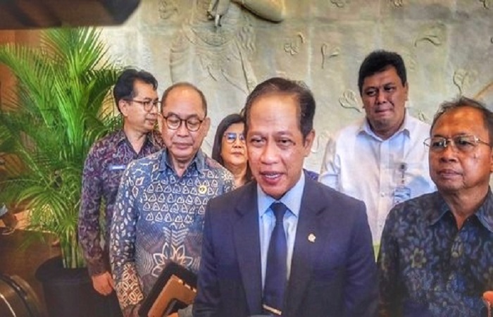 Menteri Lingkungan Hidup, Hanif Faisol Nurofiq, seusai acara Pembinaan Penilaian Kinerja Lingkungan Hidup Sektor Perhotelan di Nusa Dua, Jumat (26/9/2025) lalu.