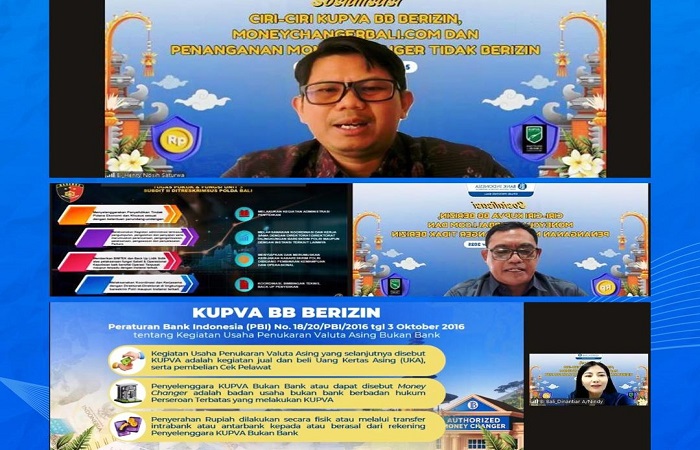Sosialisasi yang dilakukan dengan konsep daring.