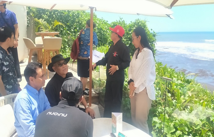 Suasana sidak Pansus Penegakan Perda Tata Ruang, Perizinan dan Aset Daerah (TRAP) DPRD Provinsi Bali dikawasan Nuanu Creative City, Tabanan.