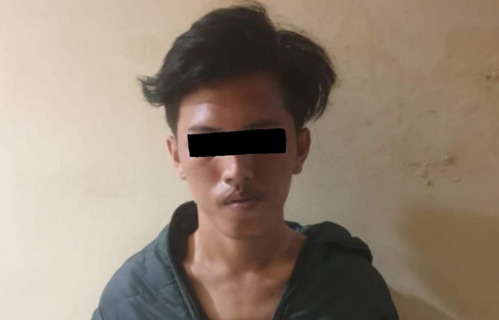 Tersangka IMR, 21, kembali diamankan polisi karena kasus yang sama yakni pencurian dengan pemberatan.