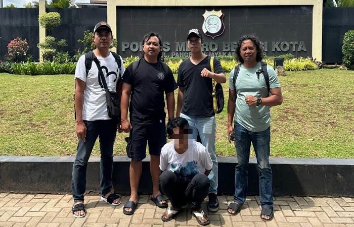Pelaku Renhar Hasibuan berhasil ditangkap Sat Reskrim Polres Karangasem di wilayah Bekasi, Jawa Barat.