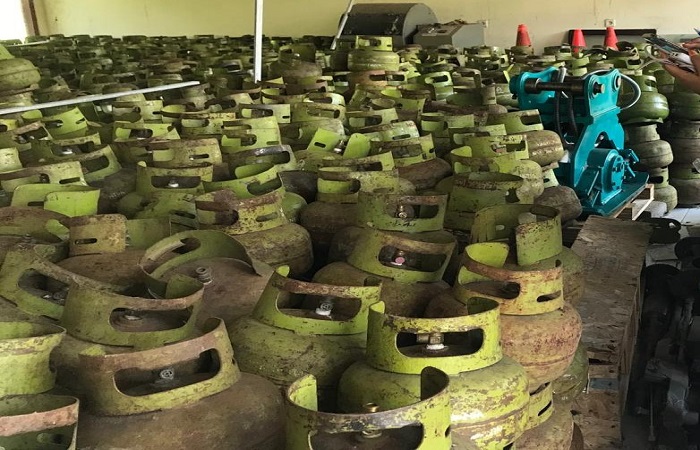 Objek lelang berupa tabung gas melon yang akan dileleng Kejari Gianyar.
