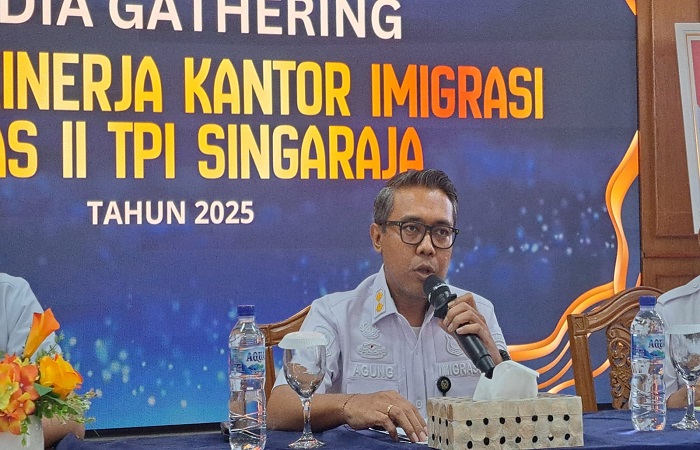 Kepala Kanim Kelas II TPI Singaraja, Anak Agung Gde Kusuma Putra.