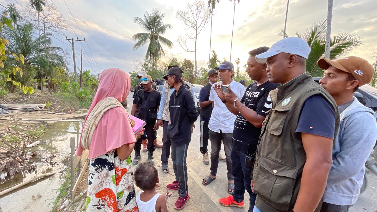 BMU Peduli sedang mempersiapkan titik-titik pembangunan sumur bor di lokasi bencana.