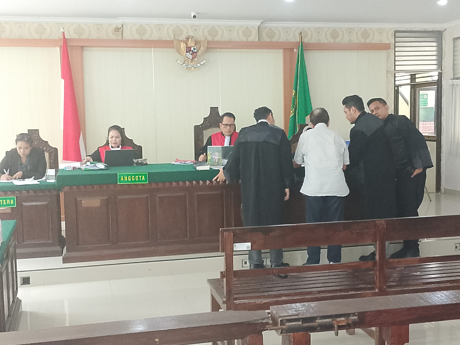 Sidang Lanjutan Pengacara Togar Situmorang di PN Denpasar kemarin.