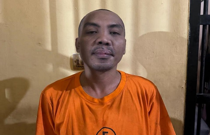 I Gusti Bagus Ngurah Puja Diarsa alias Agung ketika diamankan polisi. Kini ia resmi dipenjara selama dua tahun.