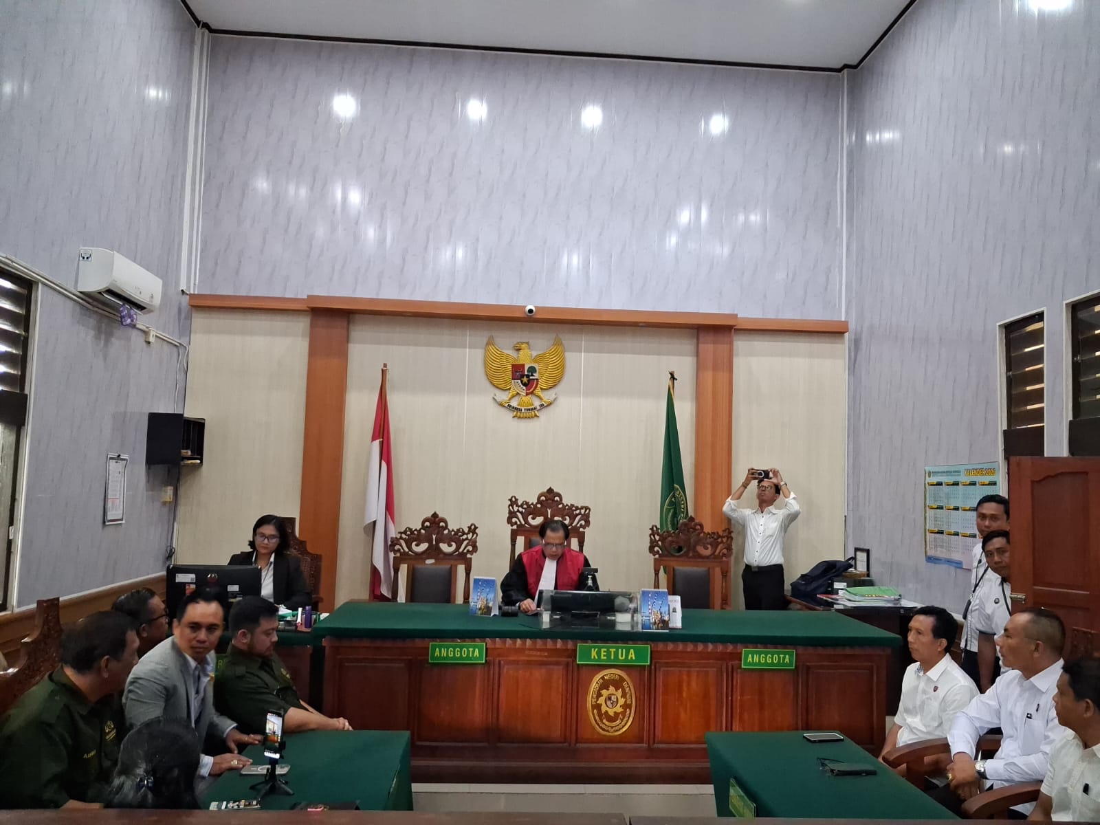 Sidang putusan praperadilan Kakanwil BPN Bali di PN Denpasar, Senin (9/2) siang.